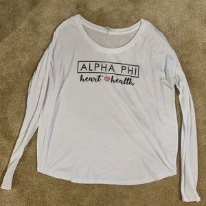 Bella style Alpha Phi long sleeve